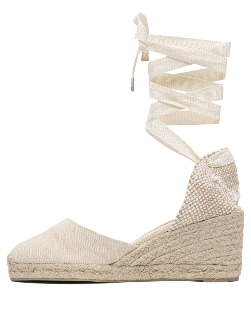 Castaner Closed Toe Espadrilles With Woven Jute Wedge Heel