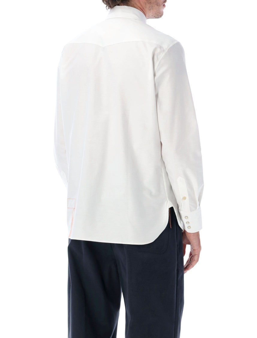 Fortela Tex Slim Fit Cotton Contrast Cuff Western Casual Shirt