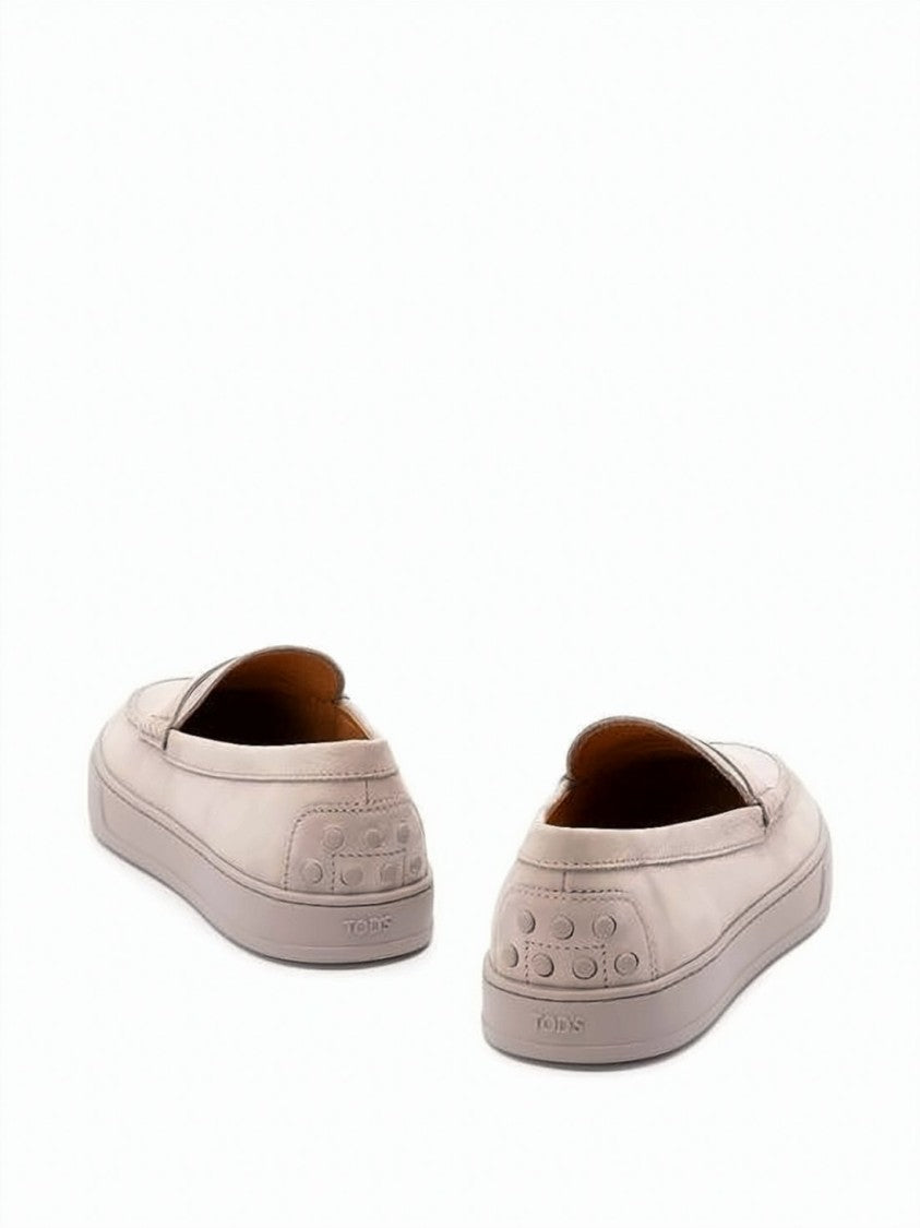 Tod's Calf Leather Loafers With Classic Penny Strap
