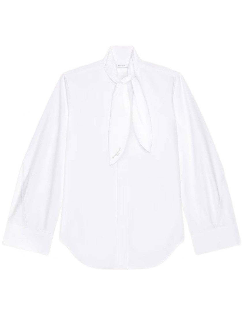 Givenchy Cotton Small Bow Tailored Shirt