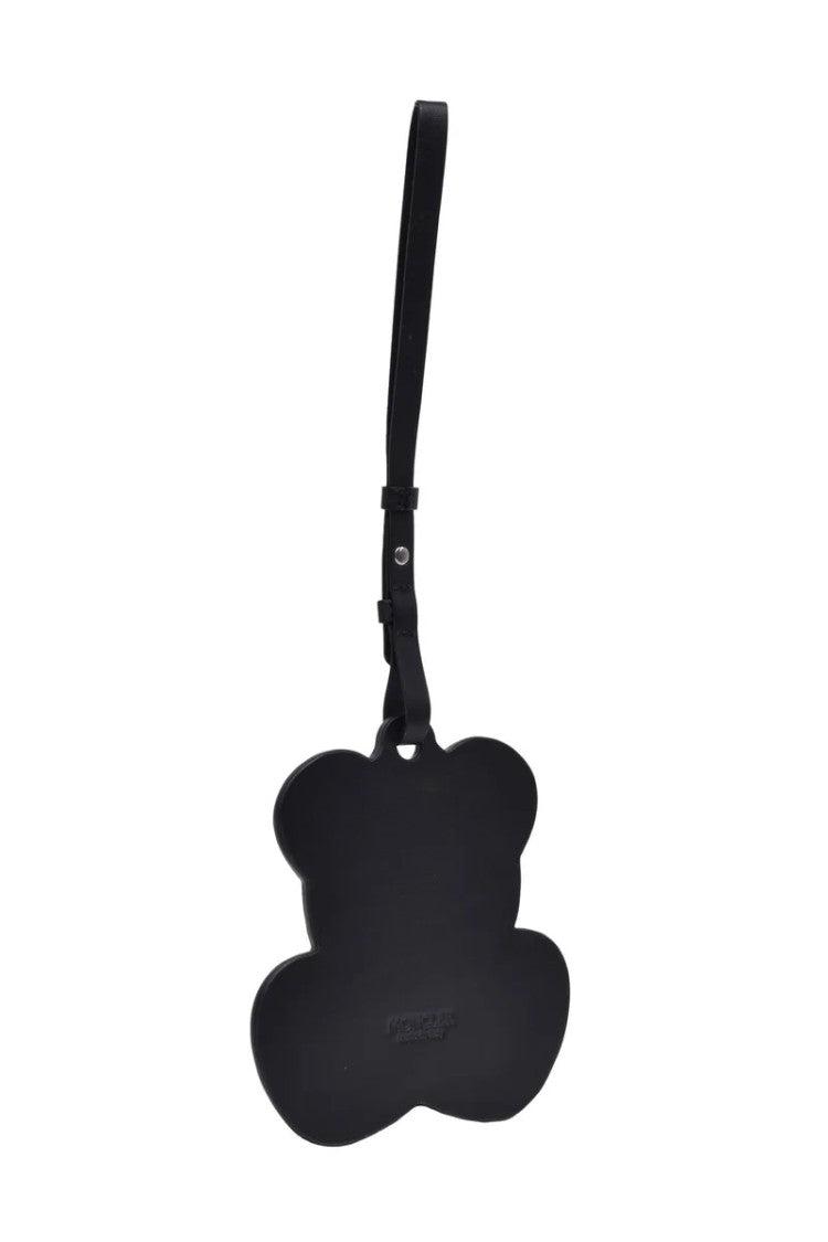 8 Moncler X Palm Angels Bear Patch Bag Charm - Black