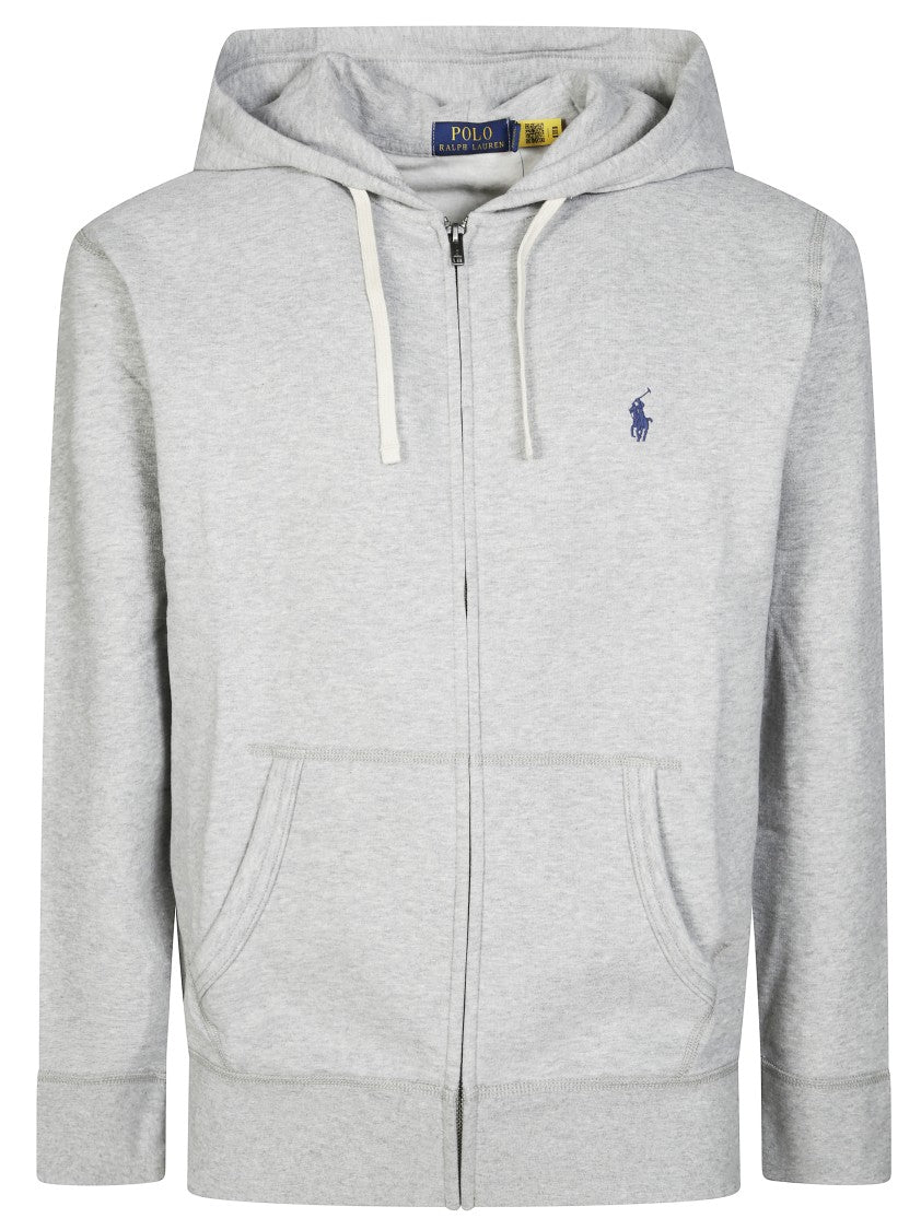 Polo Ralph Lauren Light Grey Zip-Up Hoodie