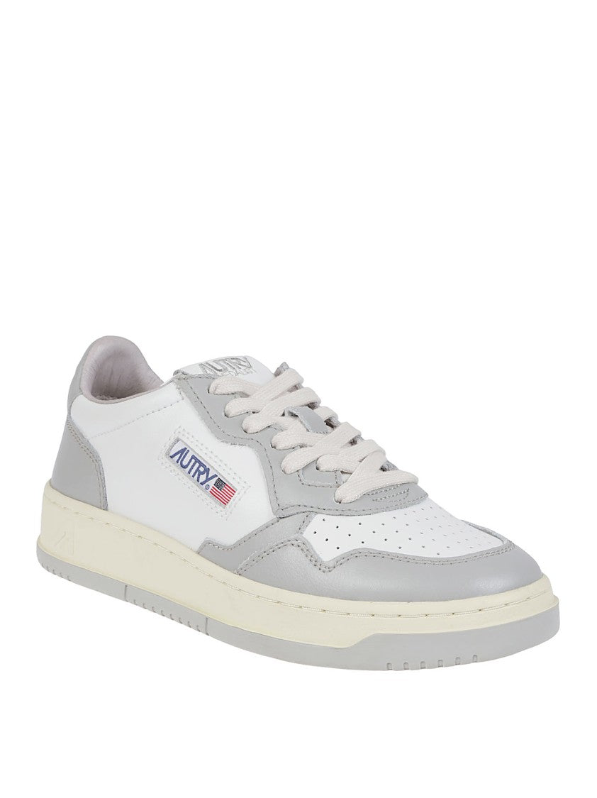 Autry Low-Top Sneakers With Textured Leather