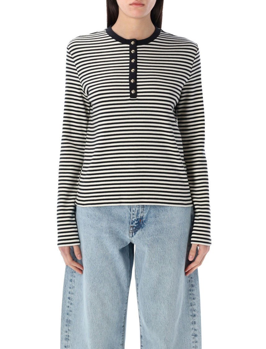 Anine Bing Alessia Long Sleeve Tee