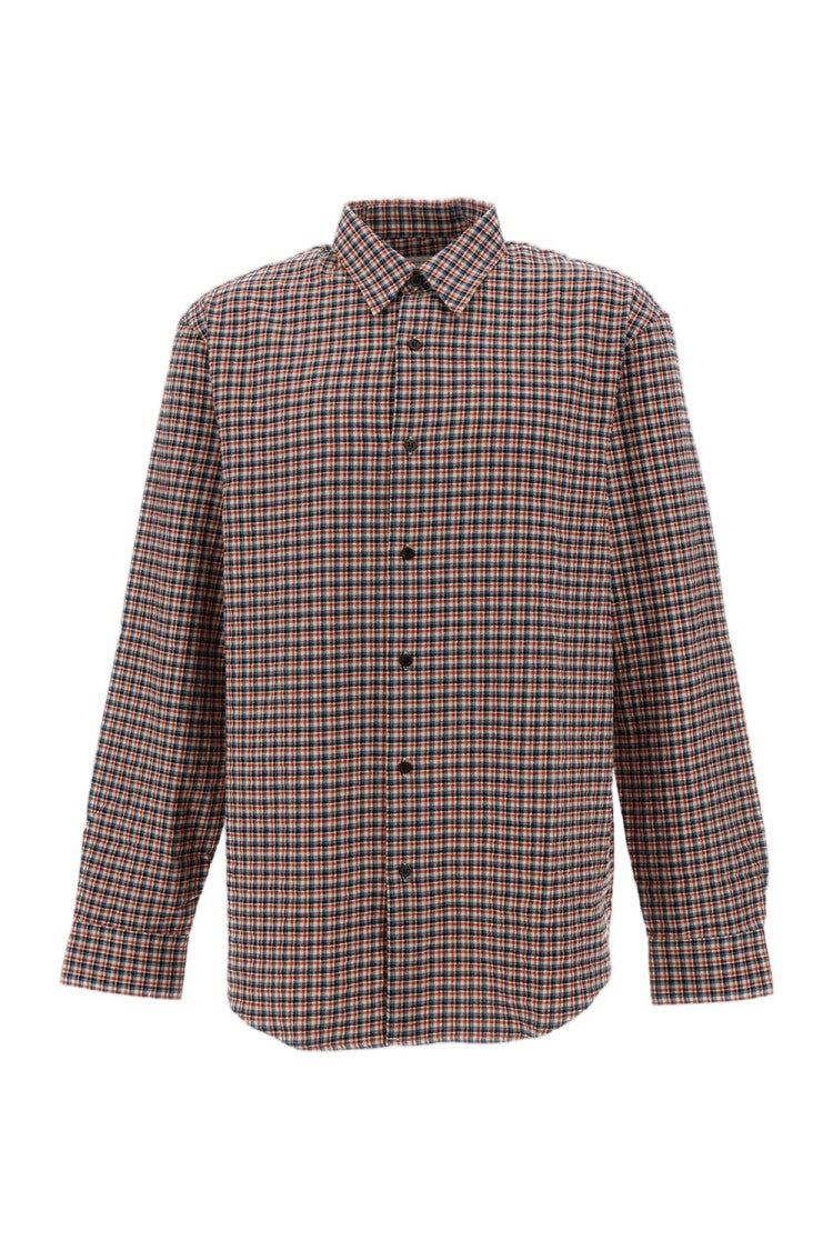 Dries Van Noten Checked Cotton Shirt With Relaxed Silhouette And Classic Collar