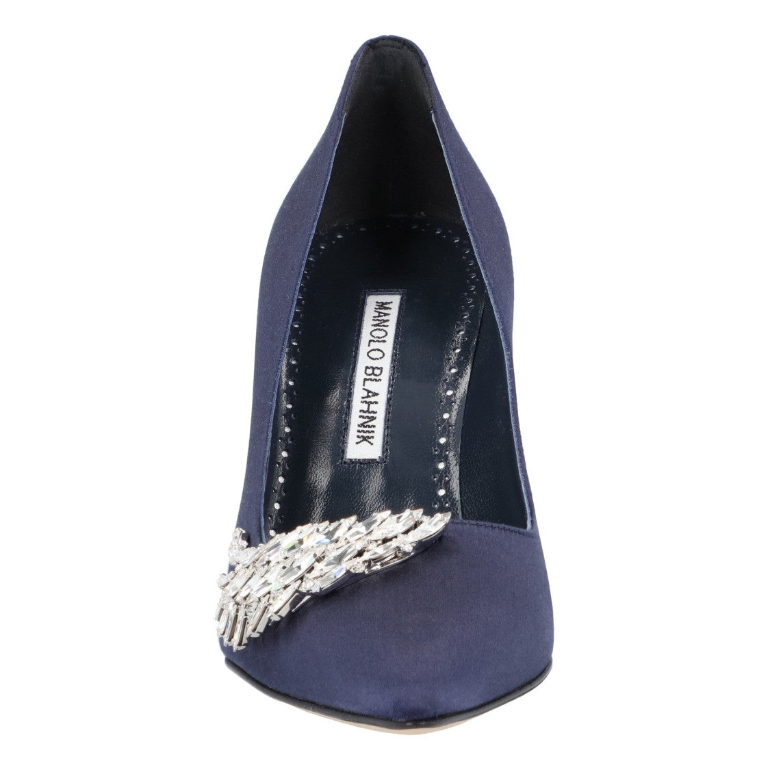 Manolo Blahnik Pluma Fabio Satin 105 Pump Purple