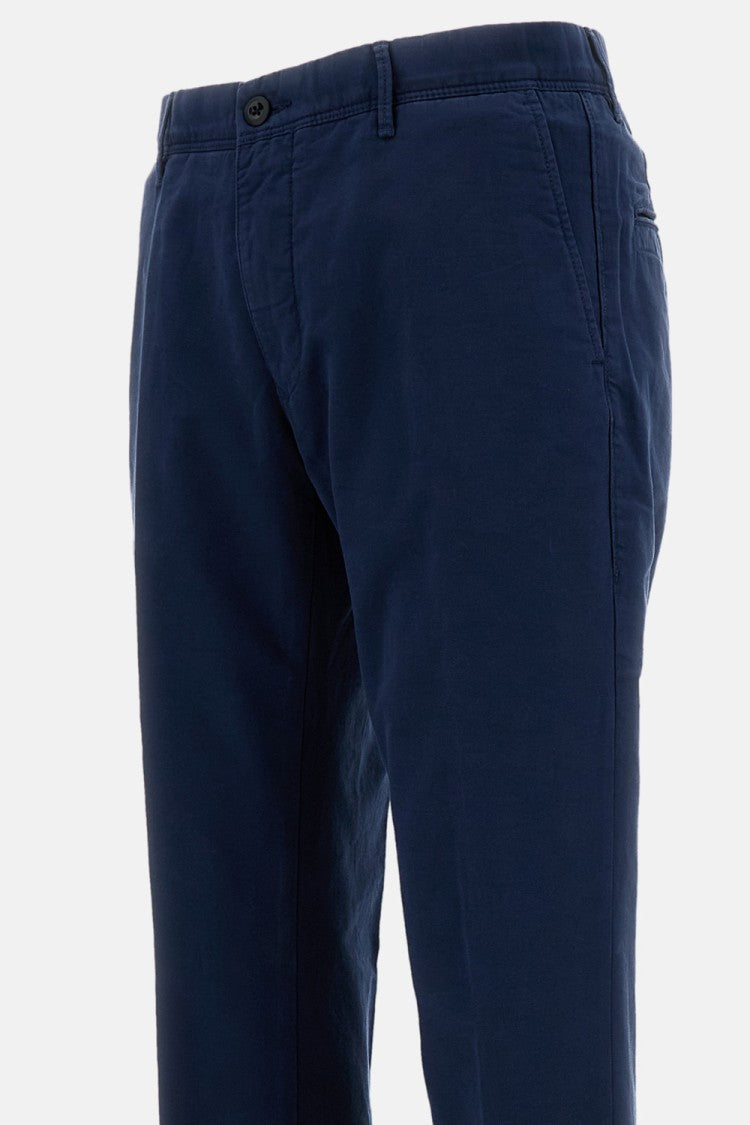 Incotex Cuffed Straight-Leg Cotton Trousers With Tailored Finish