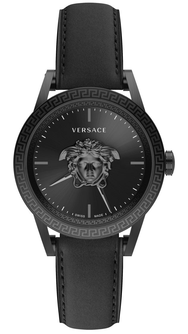 Versace Palazzo Empire 43 Mm Black Pvd Steel Watch By Versace