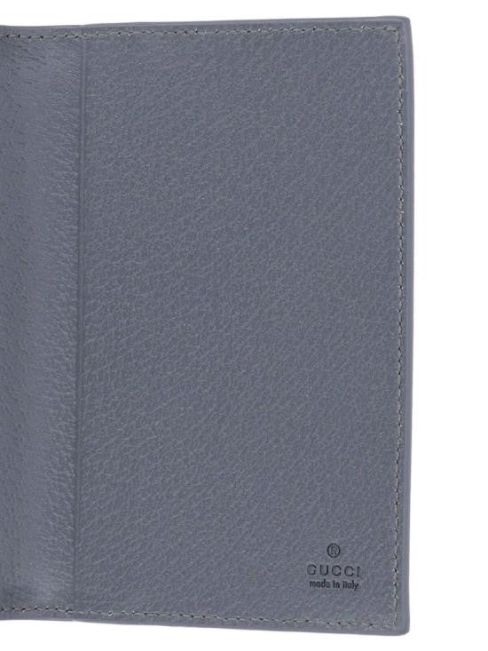 Gucci Canvas Passport Case With Subtle Monogram Pattern