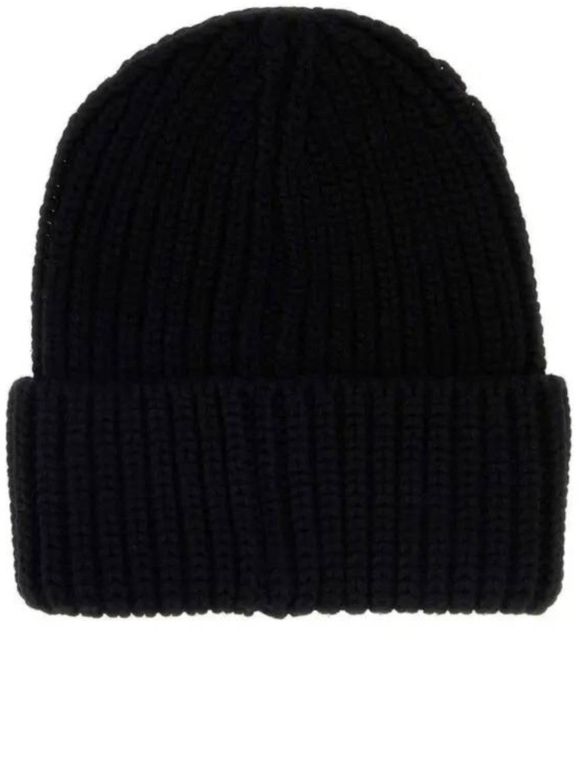 Saint Laurent Bonnet Ribbed Knit Folded-Cuff Beanie