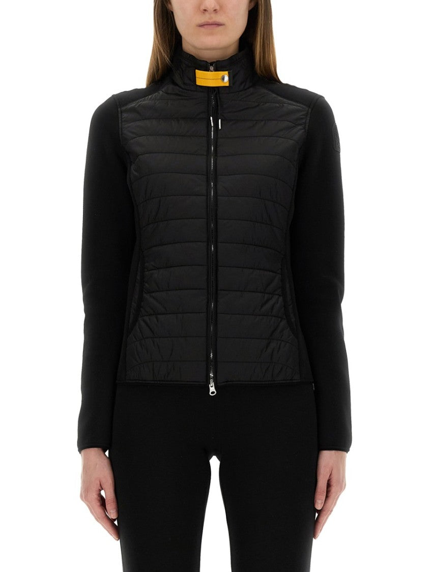 Parajumpers Quilted Front Jacket With High Collar