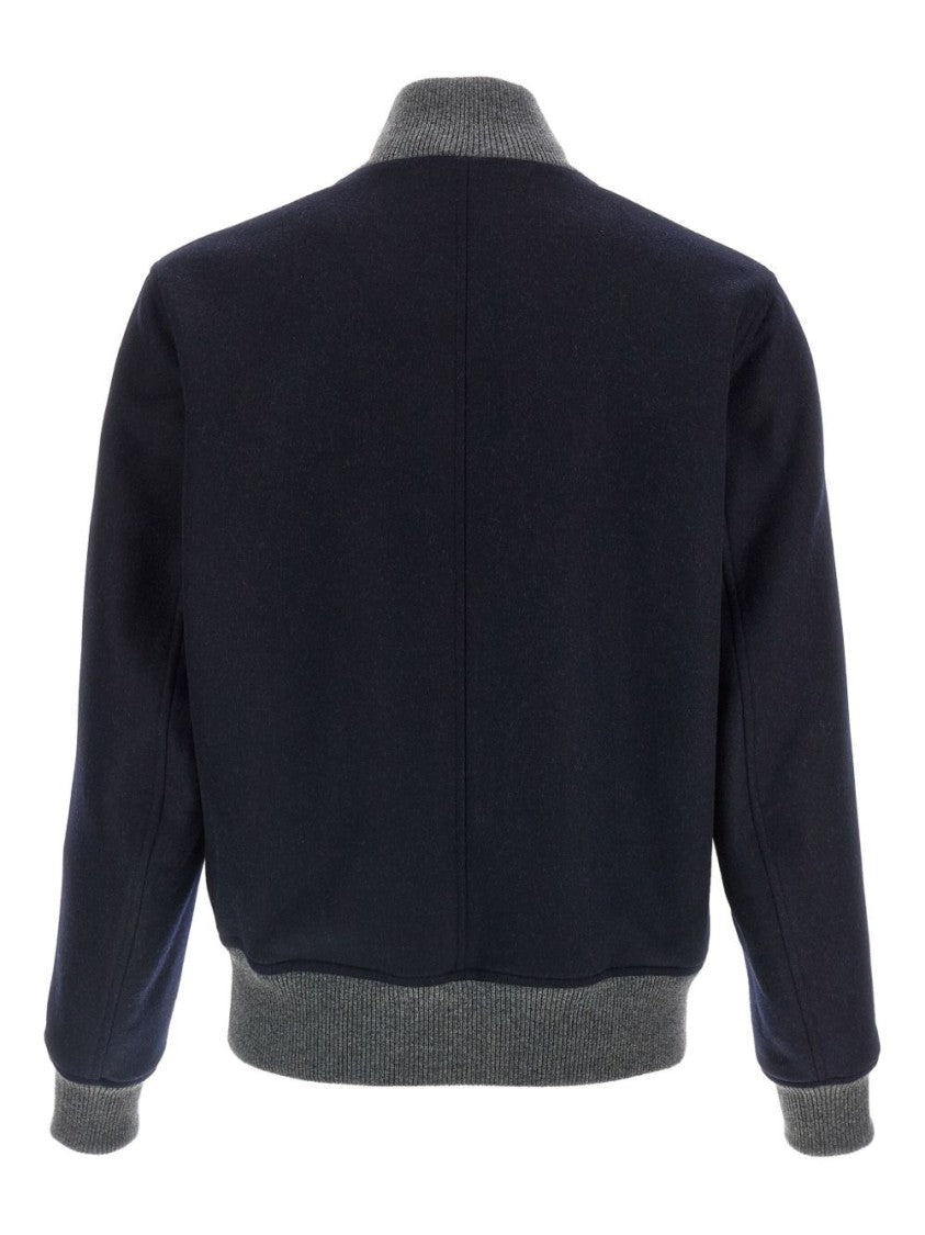 Brunello Cucinelli Classic Bomber Knit Sweater