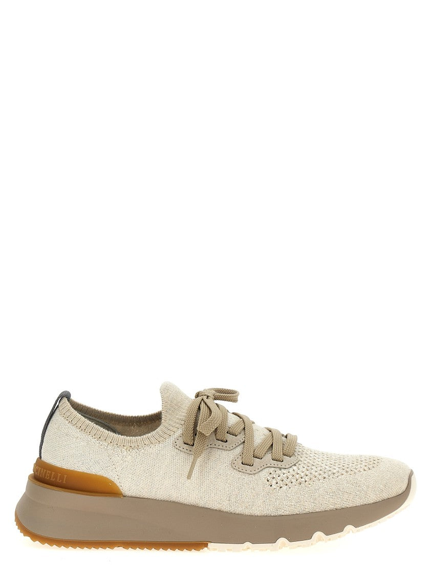 Brunello Cucinelli Low Slip-On Knitted Sneakers