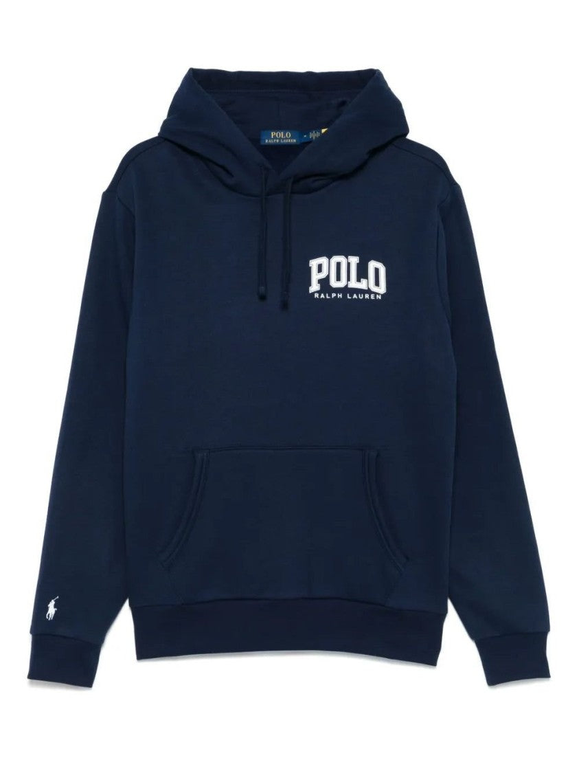 Polo Ralph Lauren Relaxed Fit Blue Sweatshirt With Classic Hood