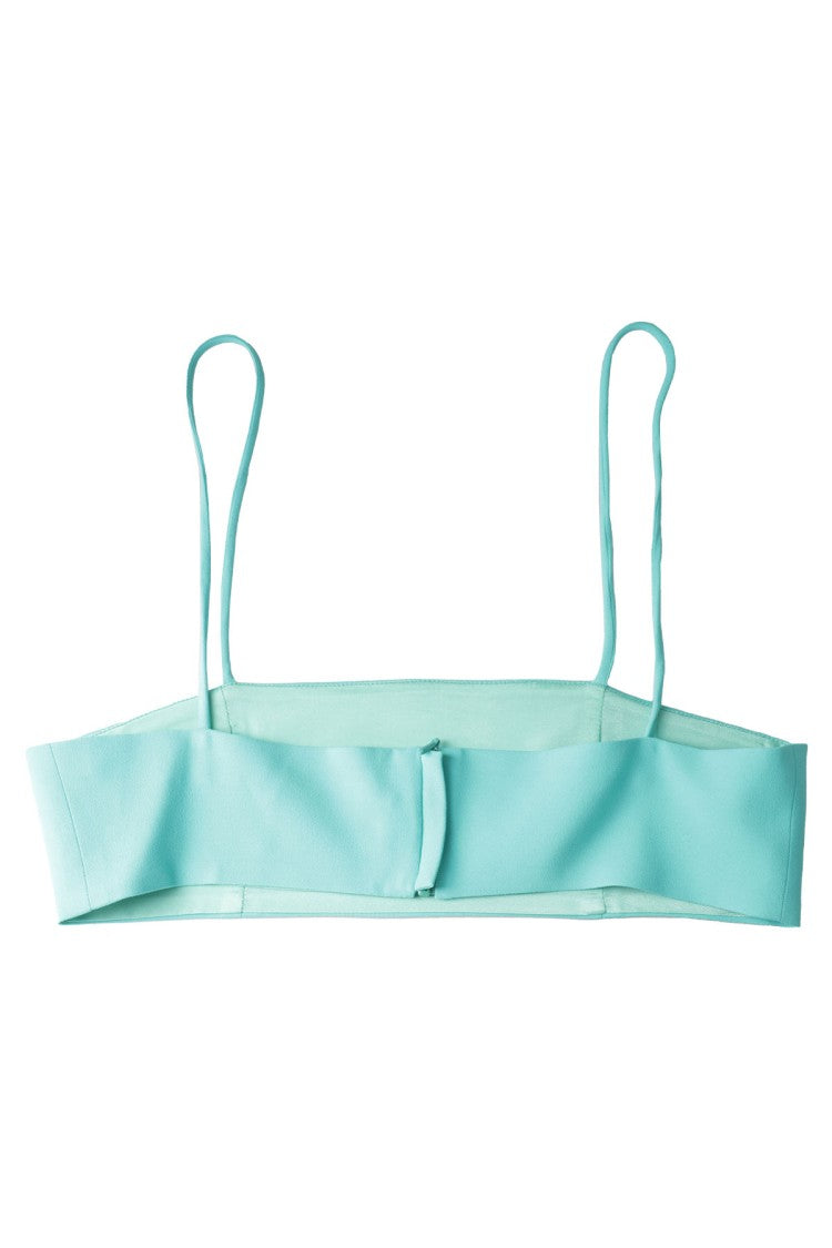 Giuseppe Di Morabito Cady Envers Satin Blue Zircon Top