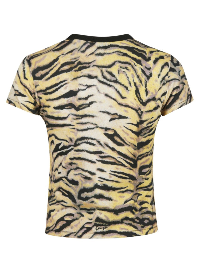Kenzo Tiger Classic Striped Fitted T-Shirt
