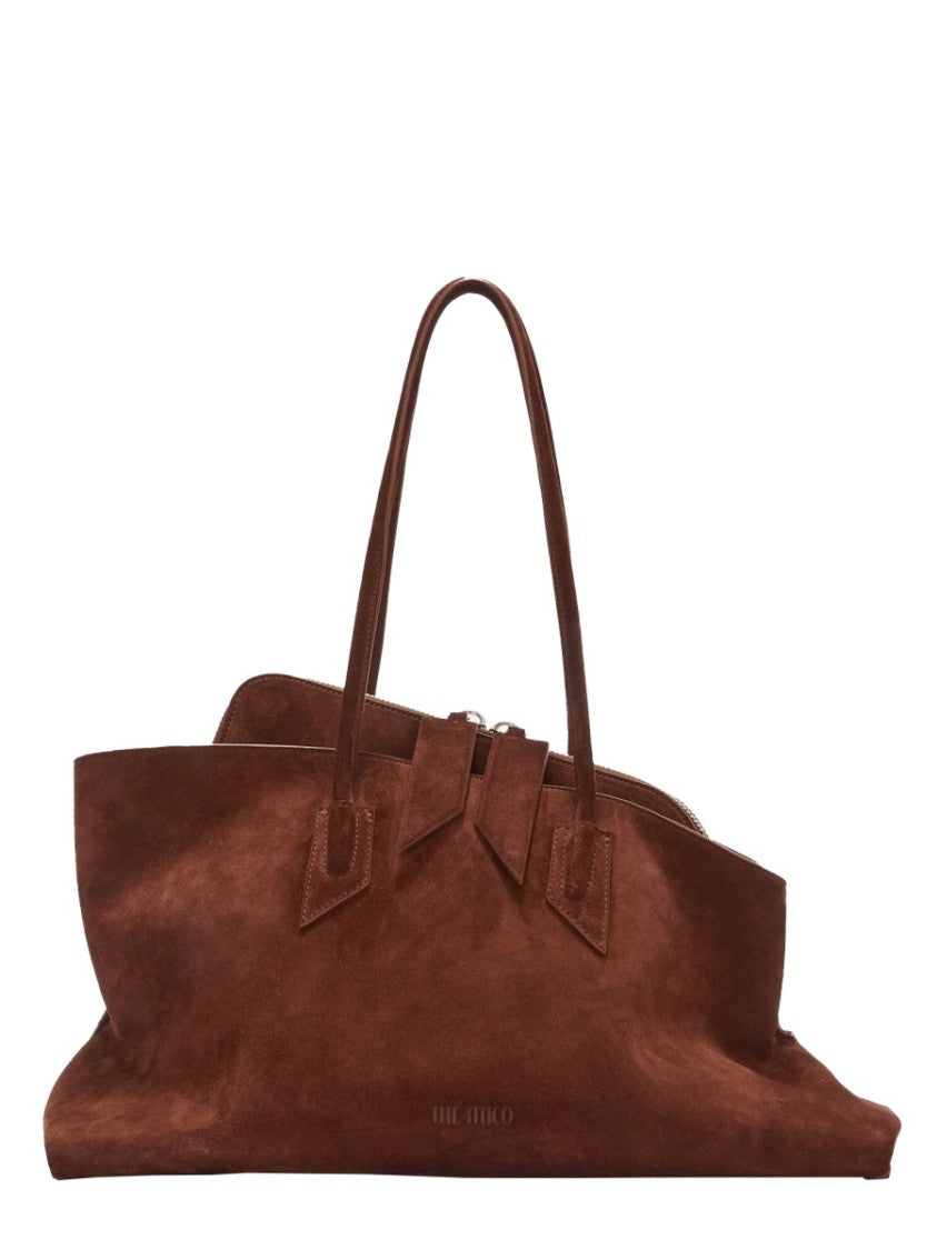 The Attico The Walk Medium Suede Shoulder Bag