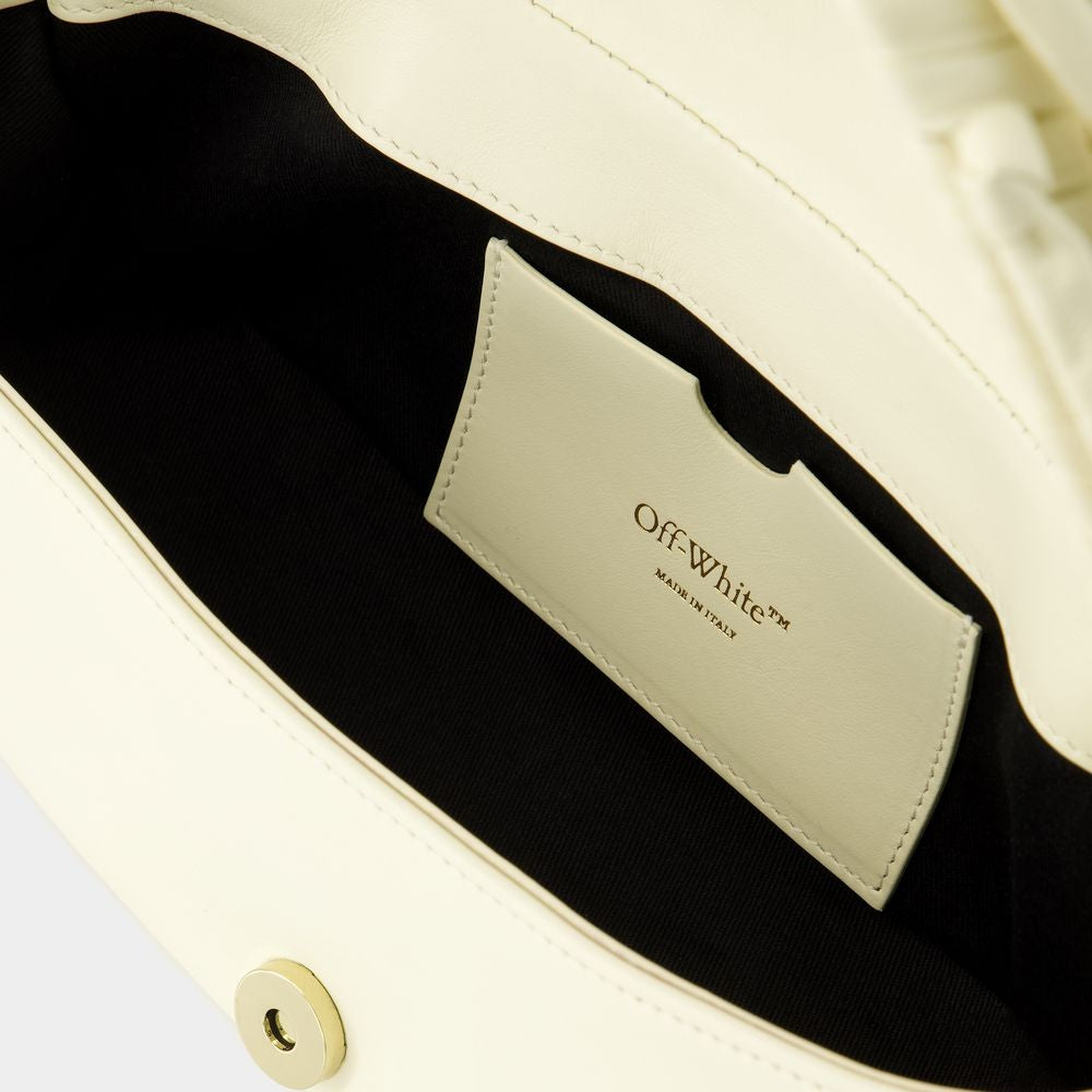 Off-White Edge Weaving Shoulder Bag - Leather - Beige