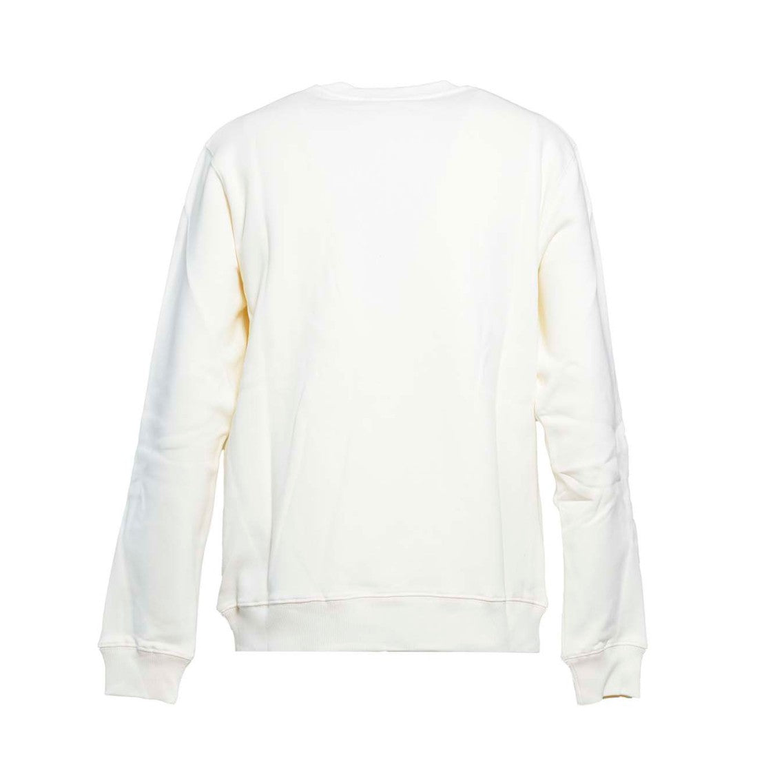 Msgm Cream Cotton Crewneck Sweatshirt