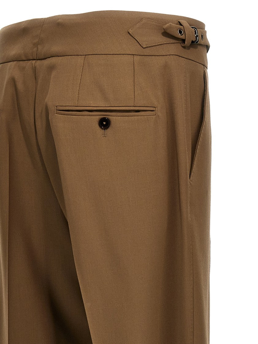 Dolce & Gabbana Tailored Bi-Stretch Trousers With Zip Closure