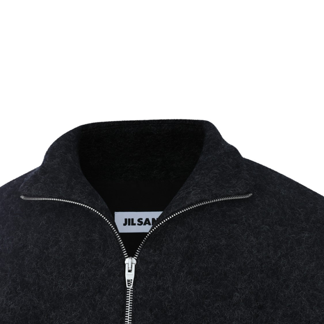 Jil Sander High Collar Textured Jacket