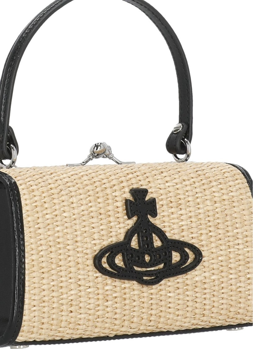 Vivienne Westwood Rectangular Structured Shoulder Bag With Logo Emblem