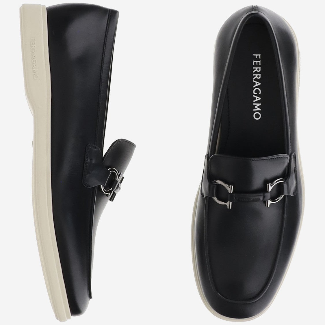 Salvatore Ferragamo Ganicini Leather Loafers