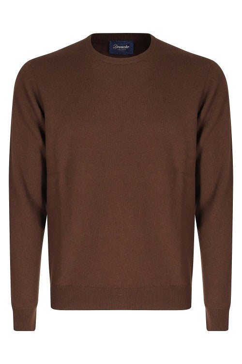 Drumohr Cashmere-Wool Blend Crew-Neck Sweater