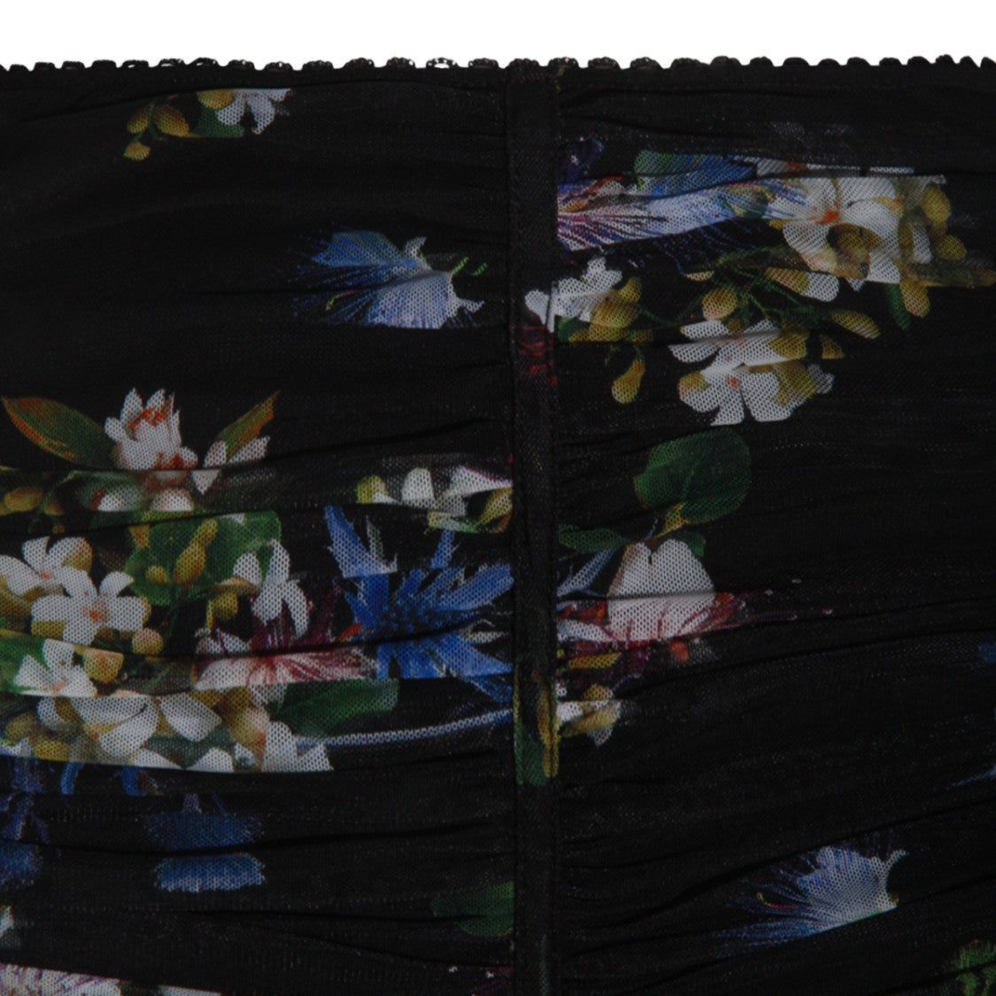 Blumarine Fitted Ruched Skirt With Floral Print