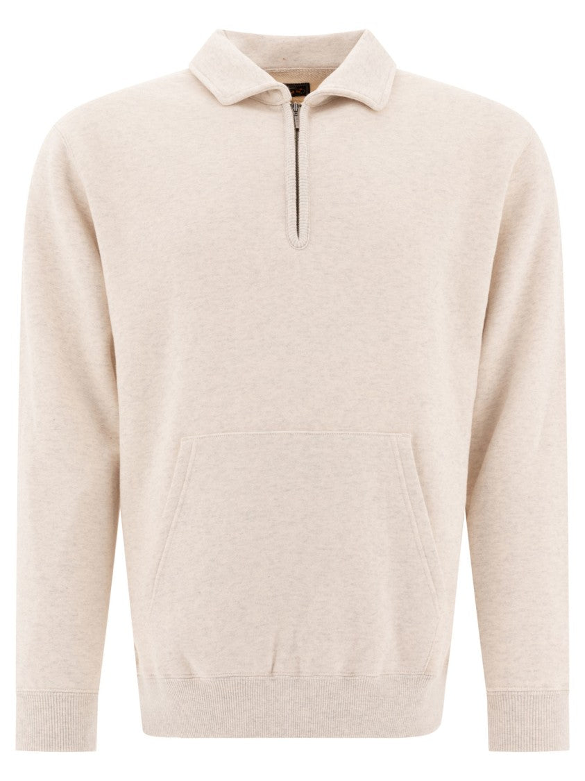 Beams Plus Half Zipper Sweatshirt
