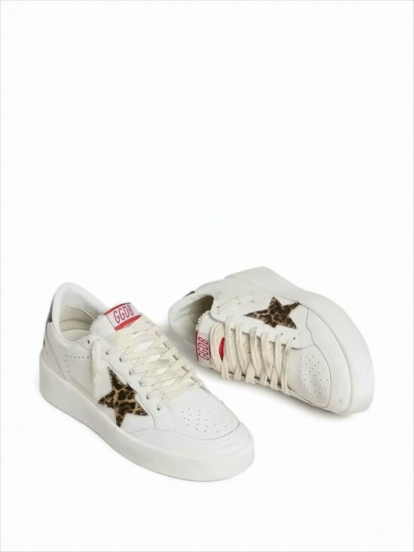 Golden Goose Leopard Print Star Low-Top Sneakers