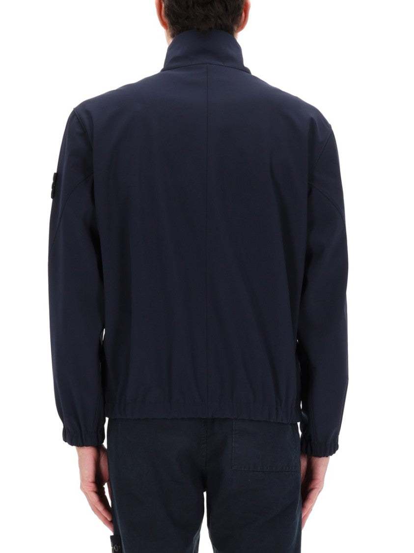 Stone Island Neutrals Stiff Stand-Up Collar Polyester Jacket