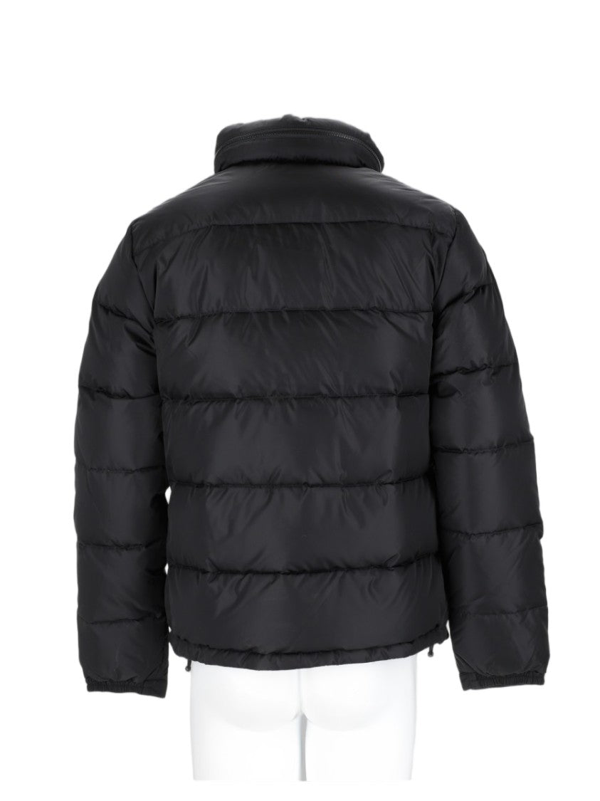 Aspesi Black High-Collar Cropped Puffer Down Jacket