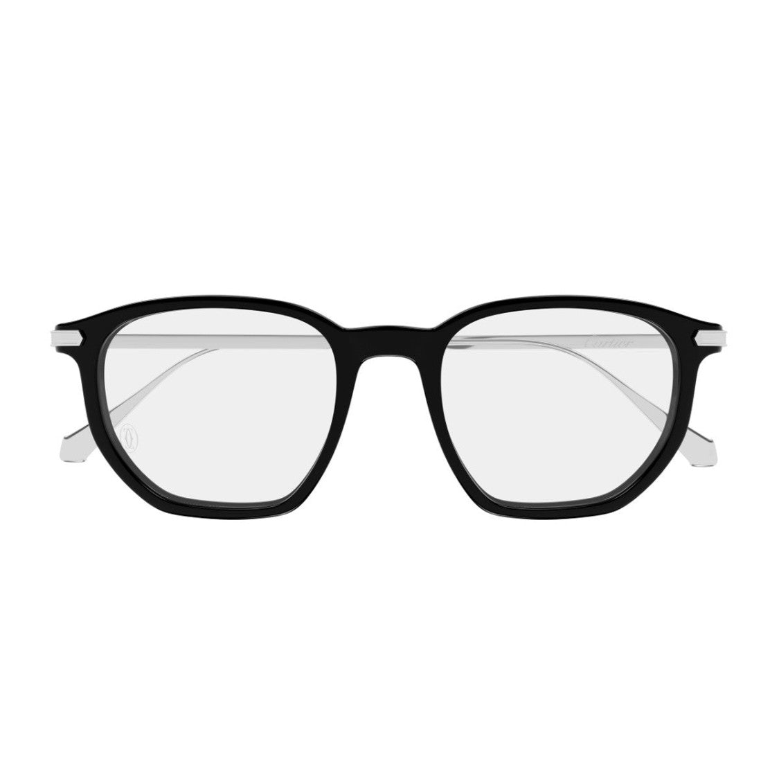 Cartier Black Signature C De Cartier Acetate Titanium Square Sunglasses