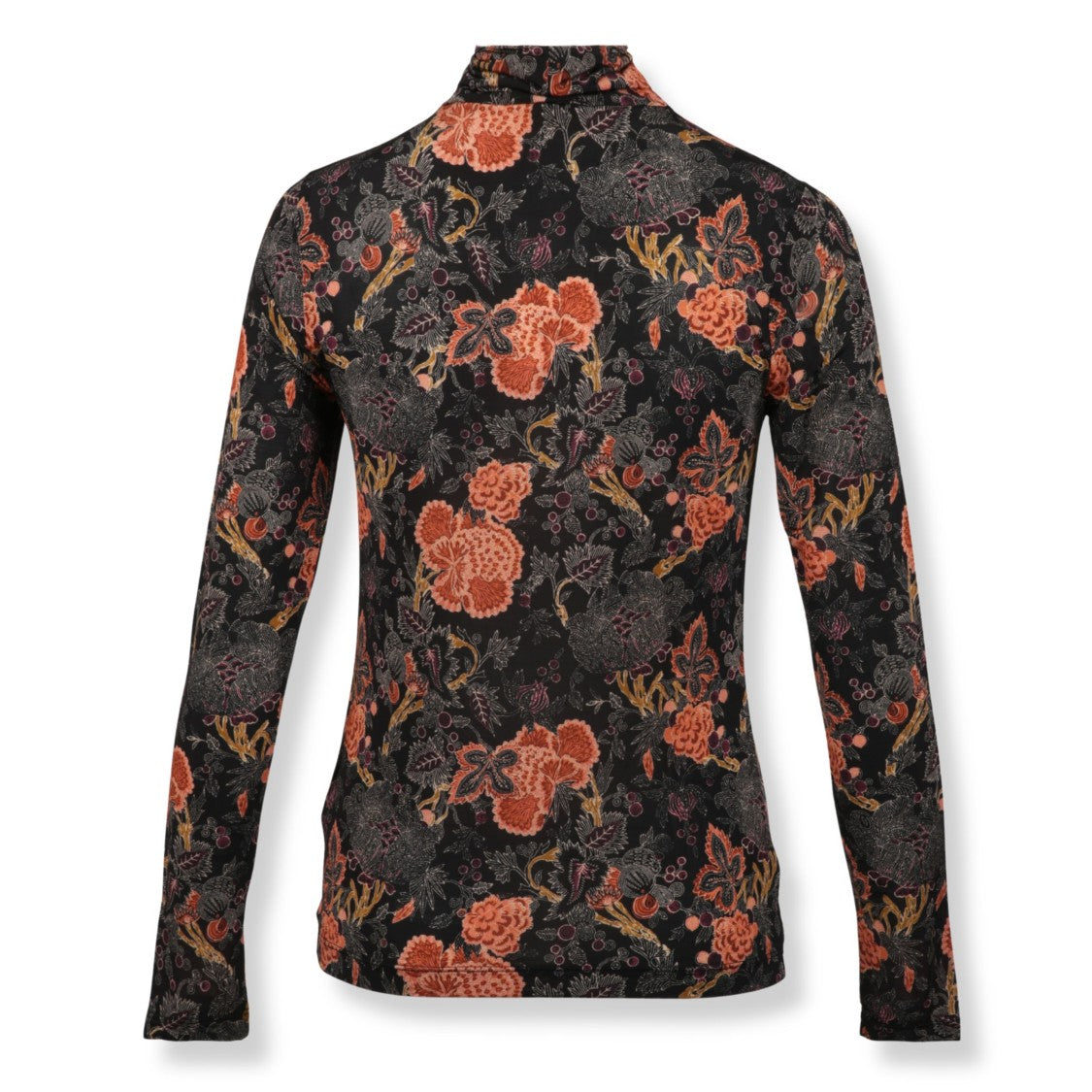 Ulla Johnson Floral High-Neck Fitted Top