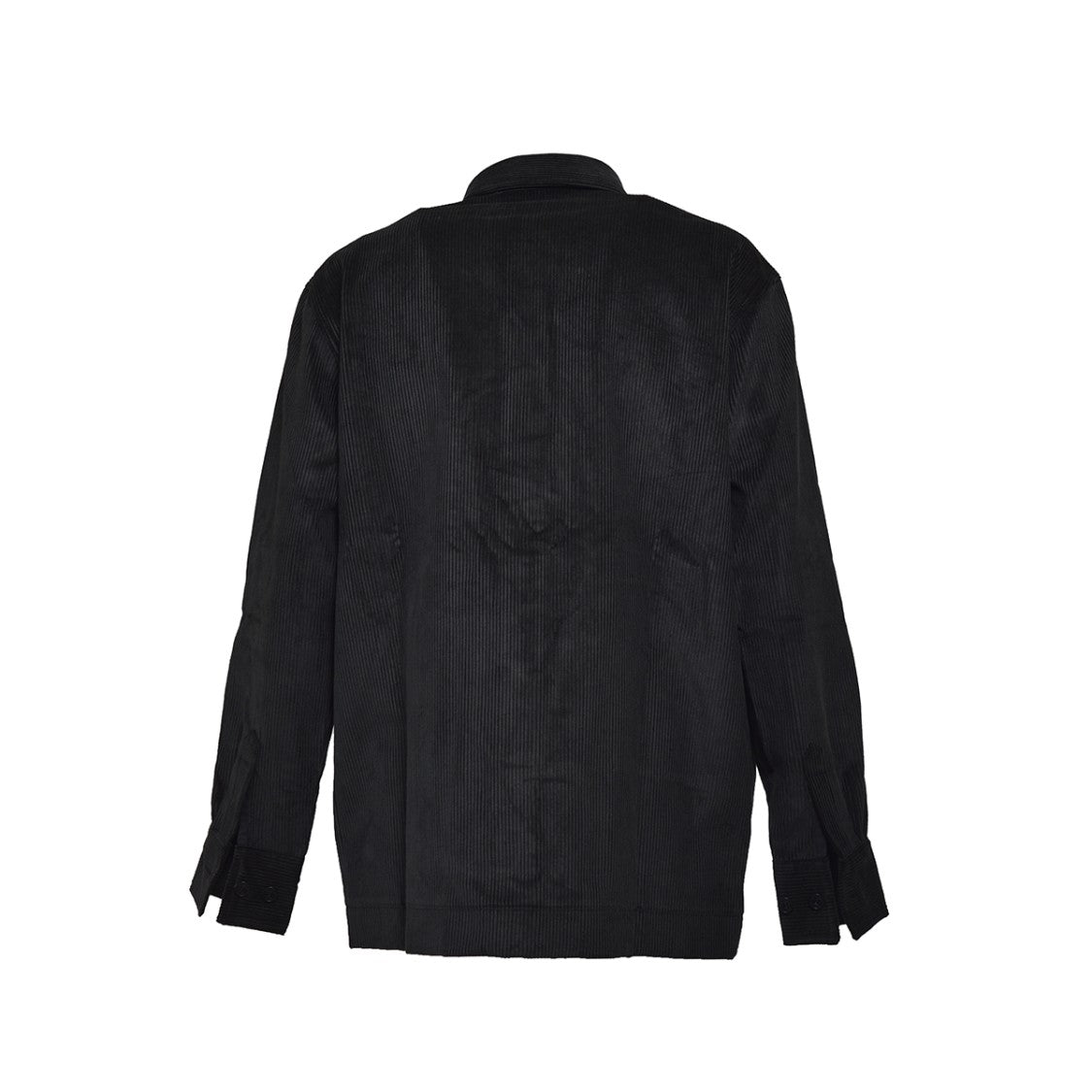 Études Corduroy Black Oversized Shirt Jacket
