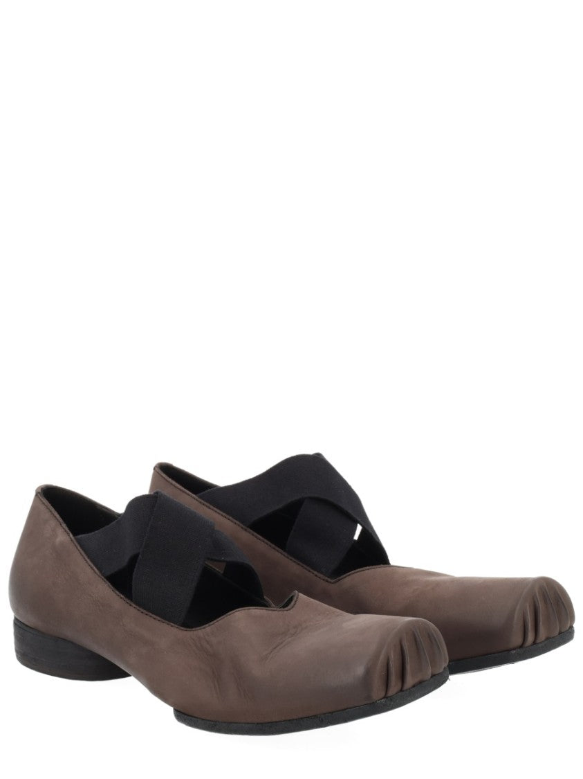 Uma Wang Brown Soft Calf Leather Ballerina Flats