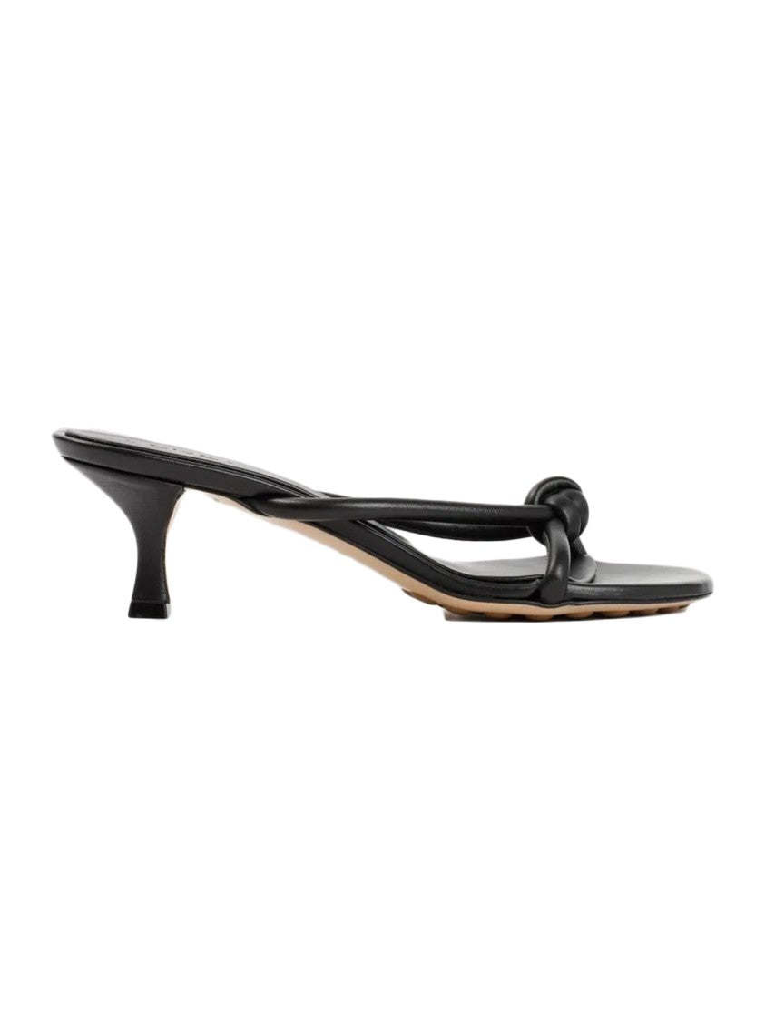 Bottega Veneta Black Lamb Leather Blink Sandal