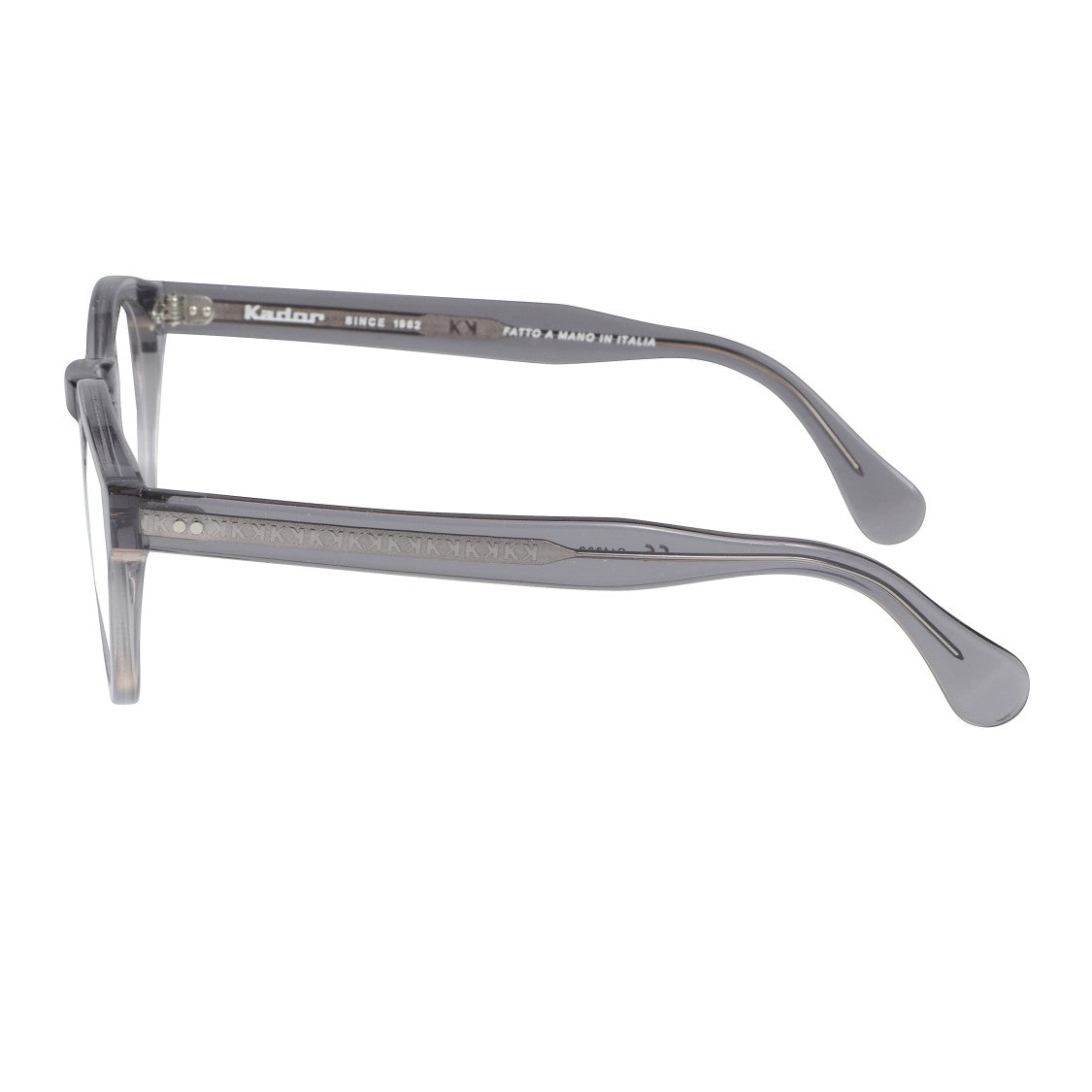 Kador Tony-K Translucent Grey Acetate Eyeglasses With Rounded Frame