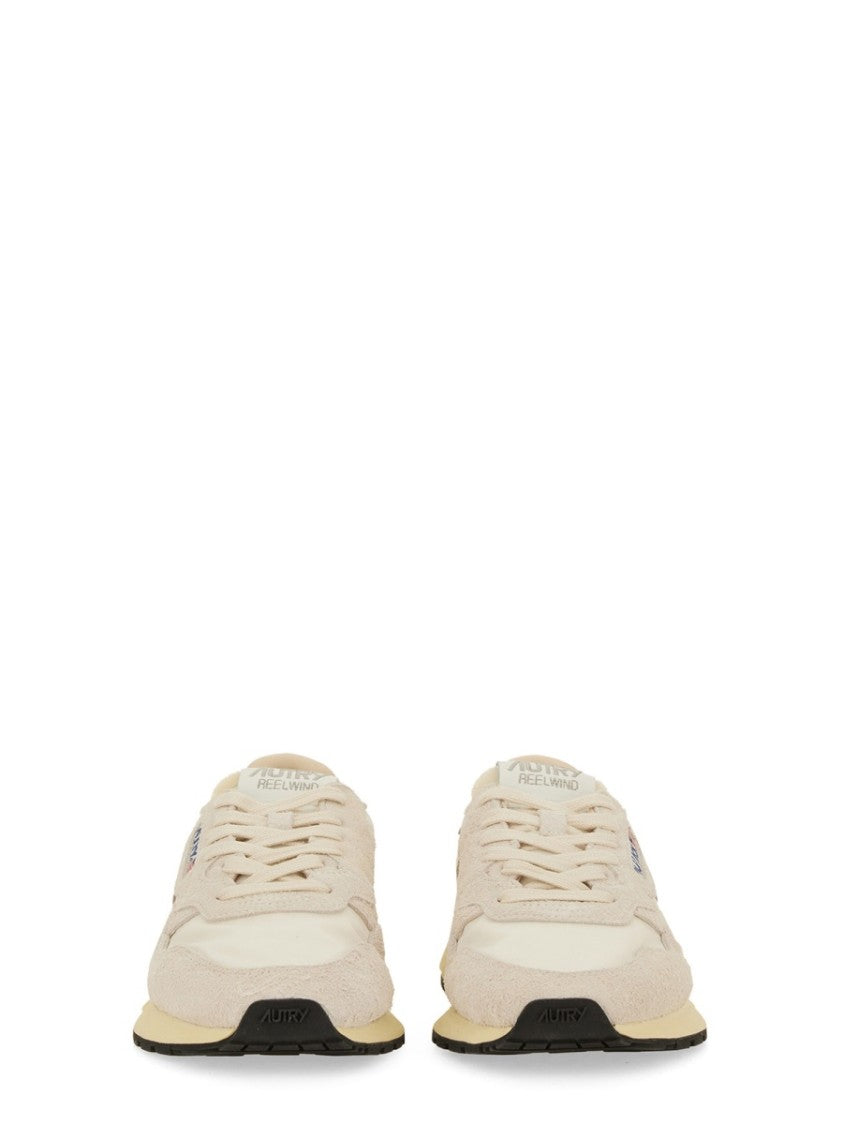Autry Reelwind Low Layered Nylon-Leather Sneakers