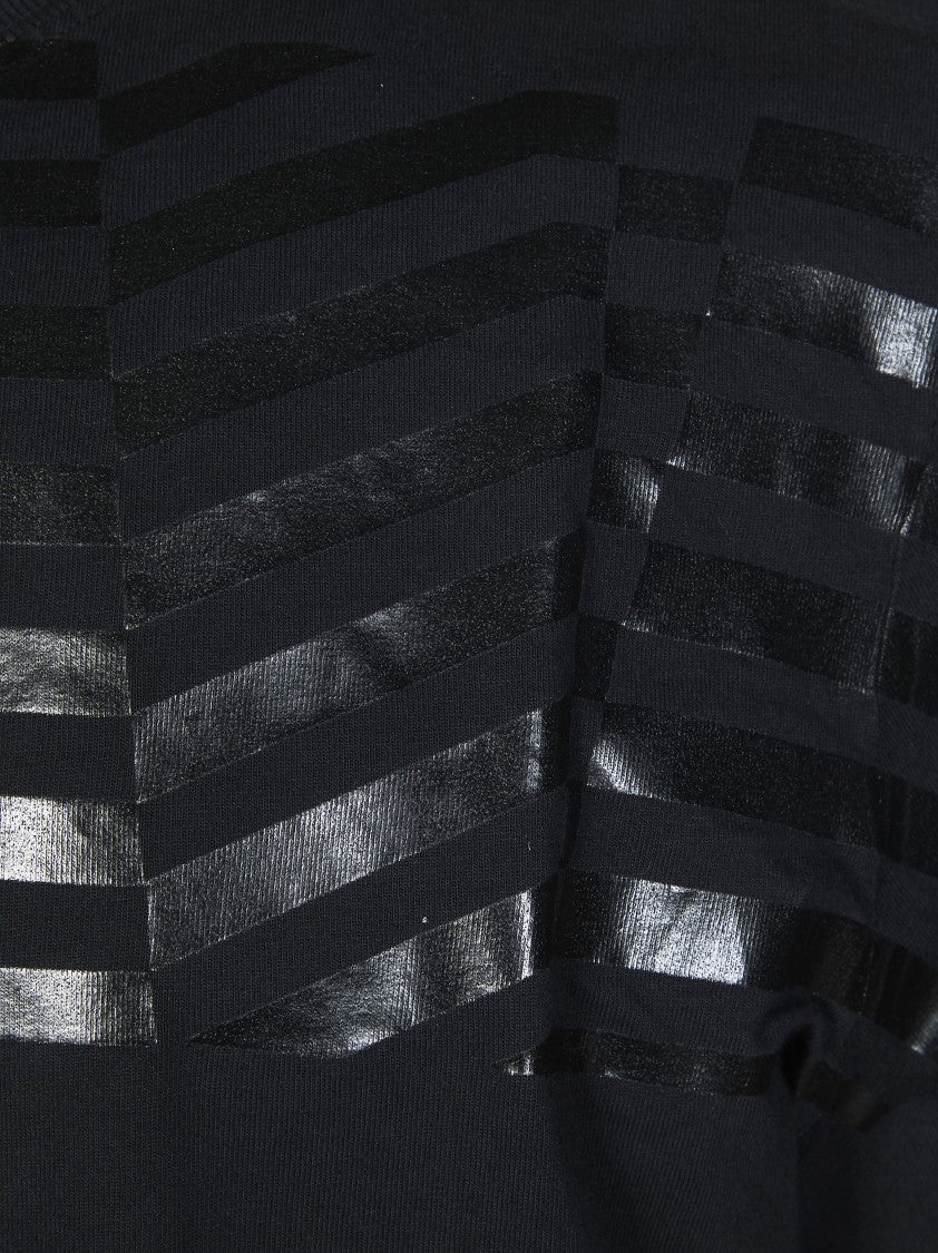 Golden Goose Crew Neck Embossed Flag T-Shirt