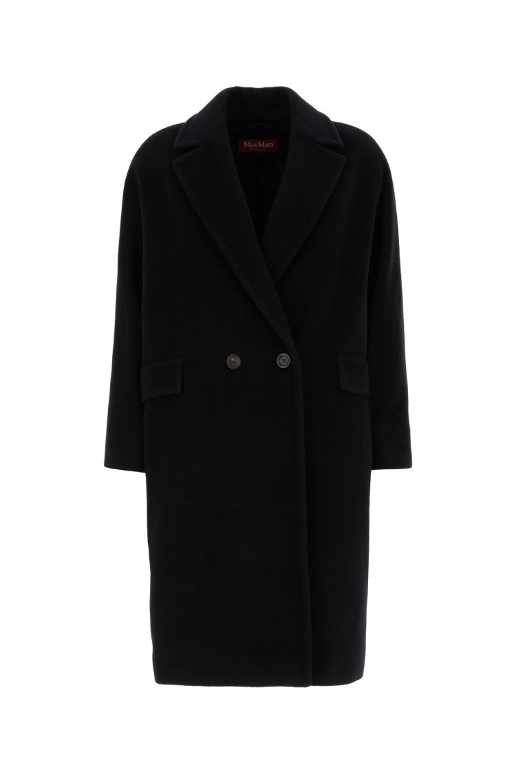 Mm Studio Double-Breasted Knee-Length Coat