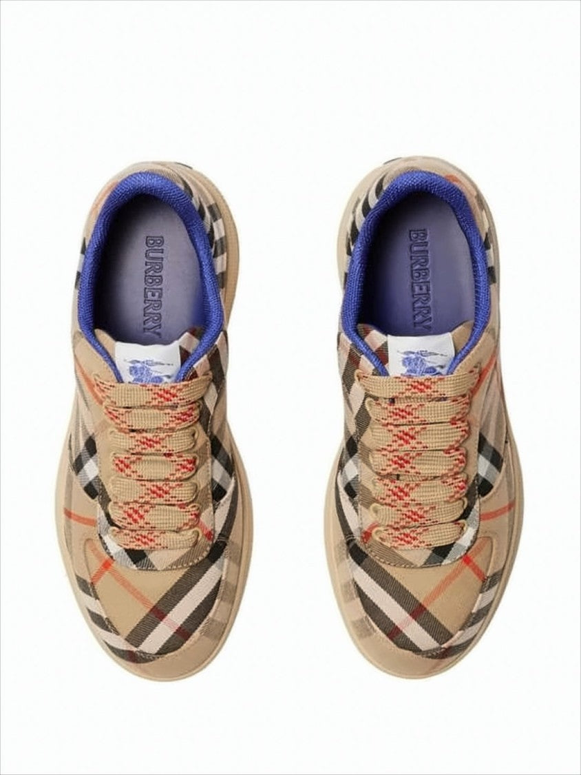 Burberry Low-Top Sneakers With Classic Check Pattern
