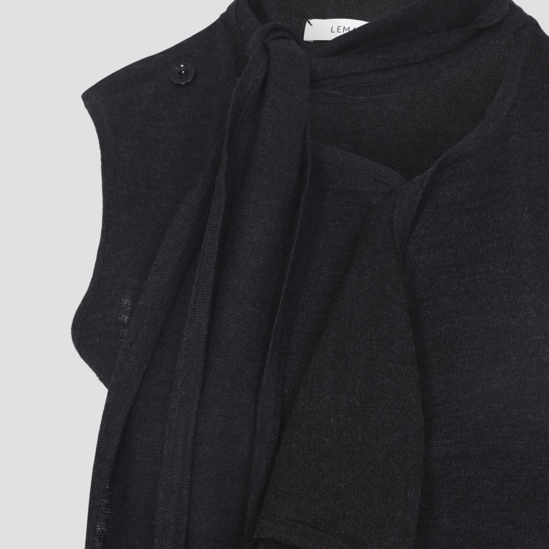 Lemaire Asymmetrical Sleeveless Knit Sweater
