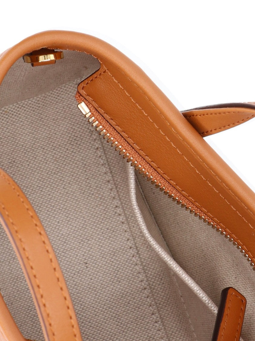 Mcm "Toni Top-Zip" Mini Tote Bag, In Brown "Visetos"