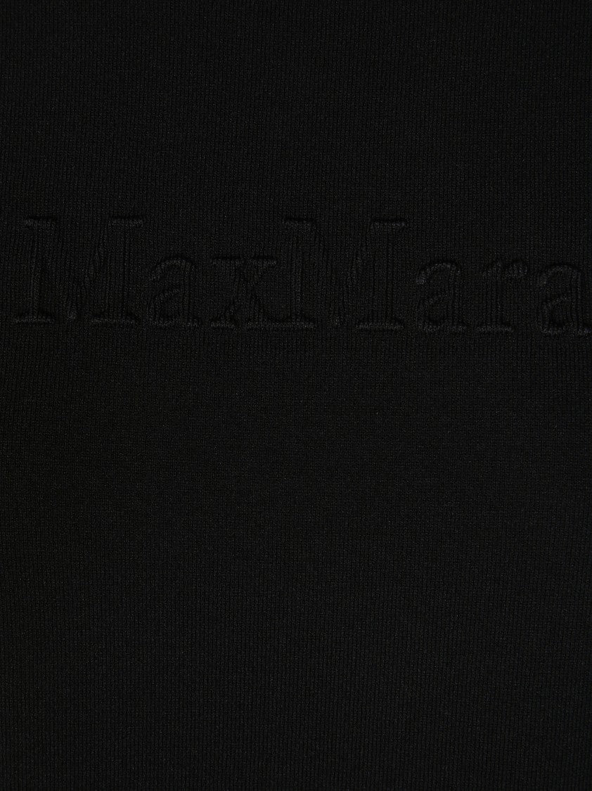 Max Mara Short-Sleeve T-Shirt With Viscose Logo