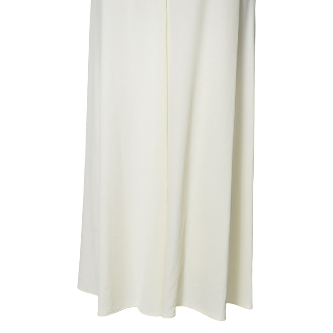 Jil Sander Midi Skirt In Fluid Viscose Crepe Chalk White