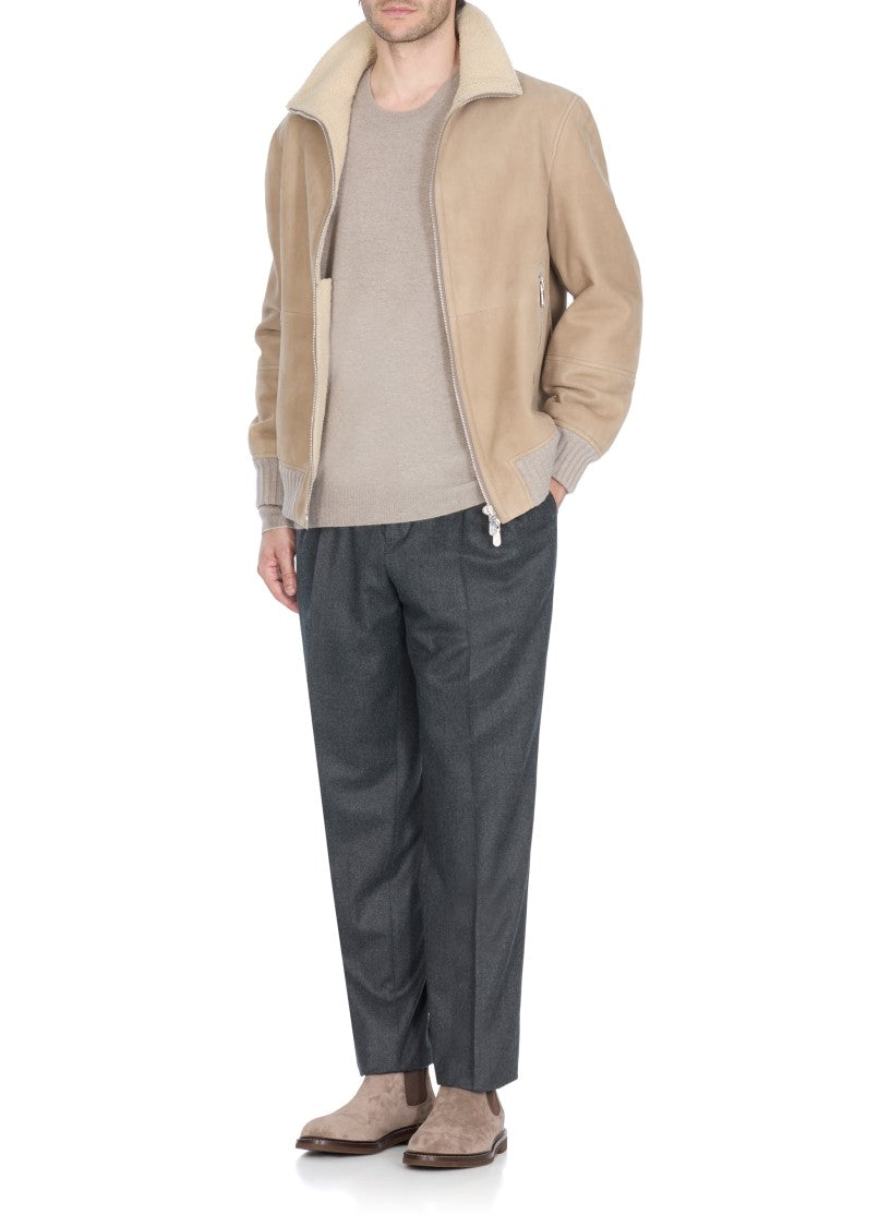 Brunello Cucinelli Beige Cashmere Sweater