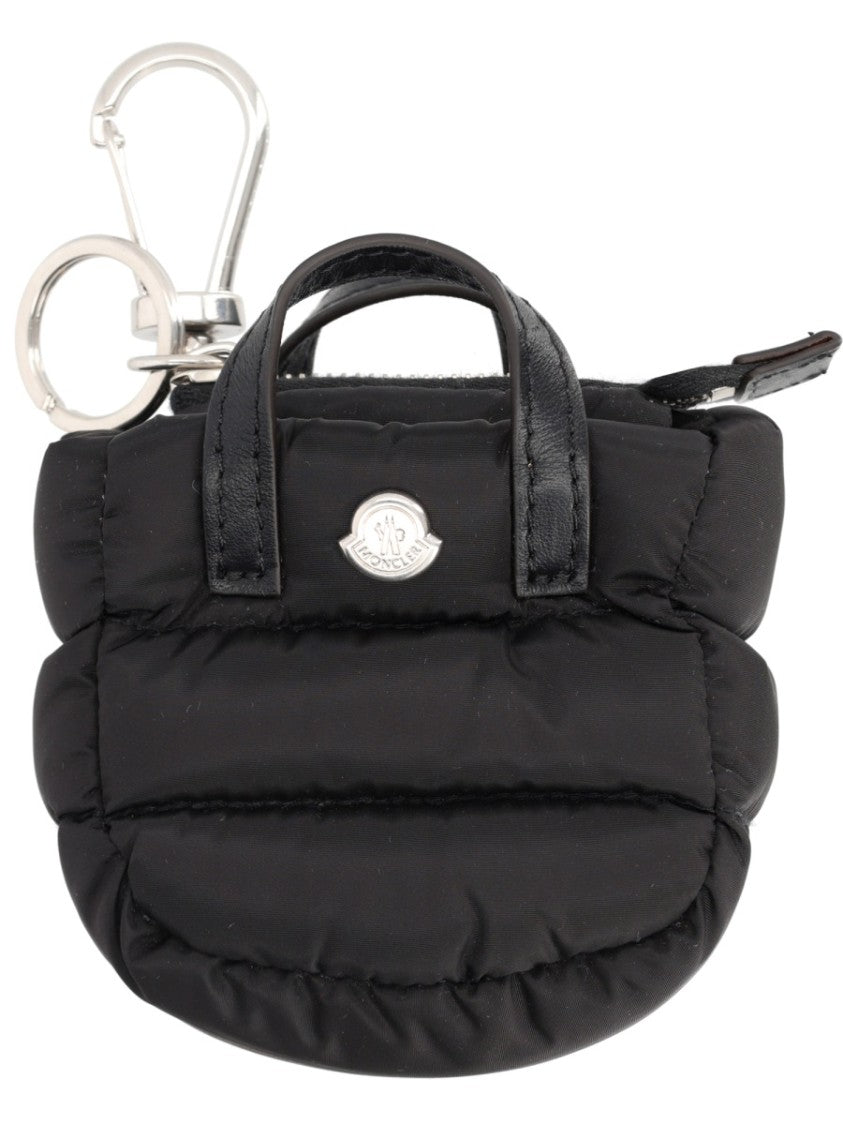 Moncler Caradoc Quilted Miniature Handbag Keychain