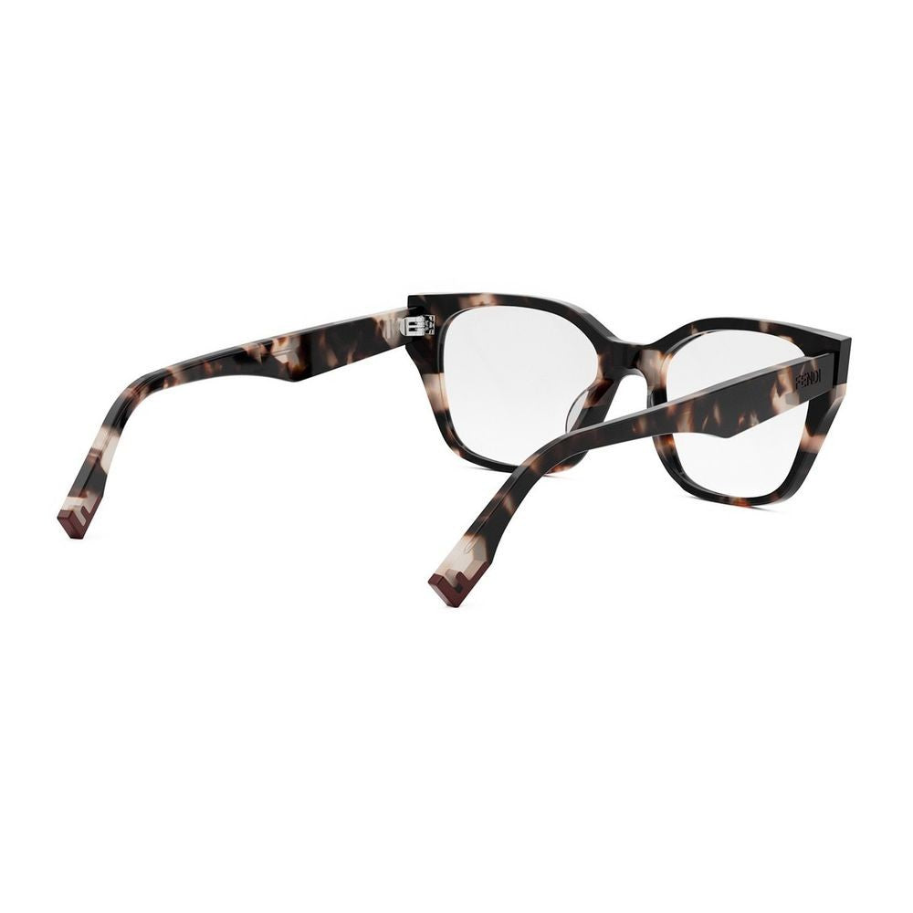 Fendi Way Oversized Geometric Acetate Frame Optical Glasses